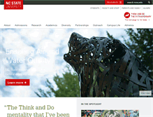 Tablet Screenshot of ncsu.edu