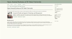 Desktop Screenshot of ojs.cnr.ncsu.edu