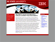 Tablet Screenshot of ibm.ncsu.edu