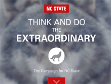 Tablet Screenshot of campaign.ncsu.edu