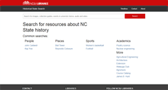 Desktop Screenshot of historicalstate.lib.ncsu.edu