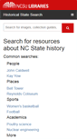 Mobile Screenshot of historicalstate.lib.ncsu.edu