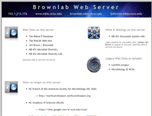 Tablet Screenshot of jwbrown.mbio.ncsu.edu