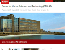 Tablet Screenshot of cmast.ncsu.edu