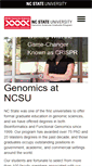 Mobile Screenshot of genomics.ncsu.edu