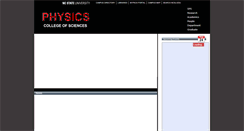 Desktop Screenshot of physics.ncsu.edu