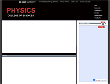 Tablet Screenshot of physics.ncsu.edu