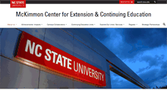Desktop Screenshot of mckimmoncenter.ncsu.edu