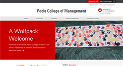 Desktop Screenshot of poole.ncsu.edu