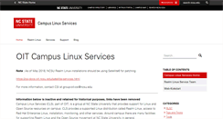 Desktop Screenshot of linux.ncsu.edu