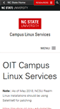 Mobile Screenshot of linux.ncsu.edu