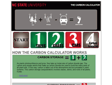 Tablet Screenshot of carboncalculator.ncsu.edu