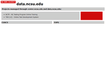 Tablet Screenshot of data.ncsu.edu