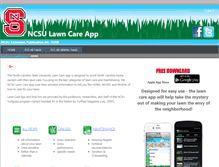 Tablet Screenshot of lawncare.ncsu.edu