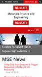 Mobile Screenshot of mse.ncsu.edu